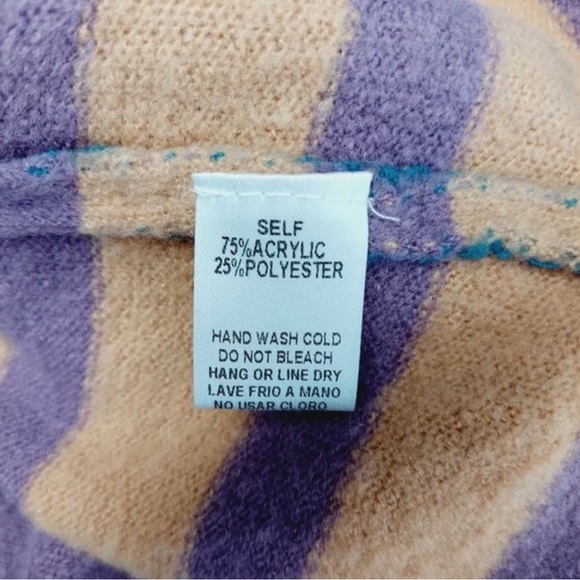 EASEL Multi-Stripe Collared Super Soft Sweater - Picture 6 of 8